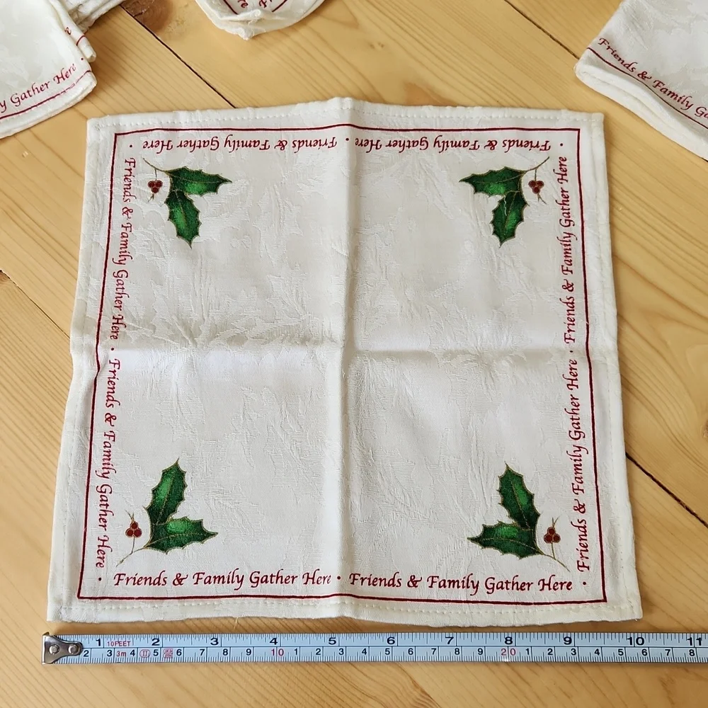 Lenox For The Holidays Cocktail Napkins Set Of 6 New In Original Box